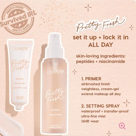ColourPop Pretty Fresh Set It Up Primer, 30ml, NIB - Picture 7 of 7